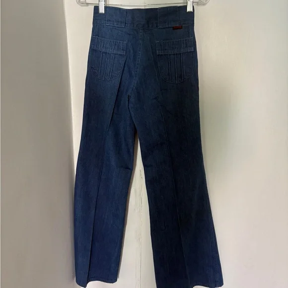 Vintage deadstock Texwood faded flare jeans 60s/70s - Picture 5 of 9